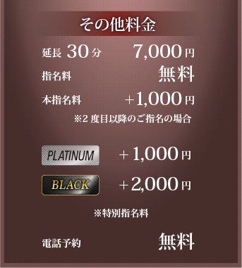 延長30分 7000円